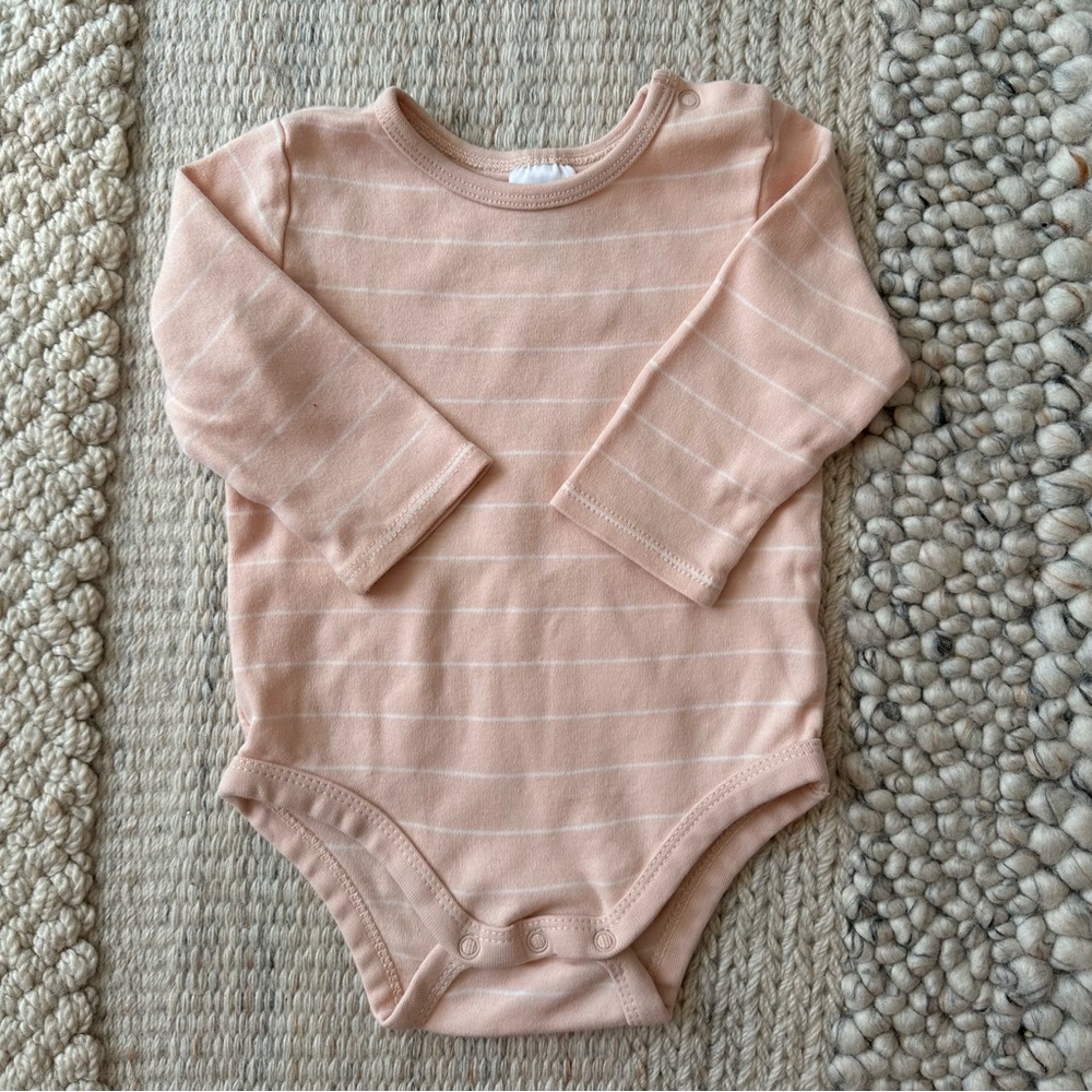 [5/$15] Peachy Pink Cotton Bodysuit